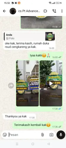 Testimonial Papan Bunga Pernikahan nanjung mekar