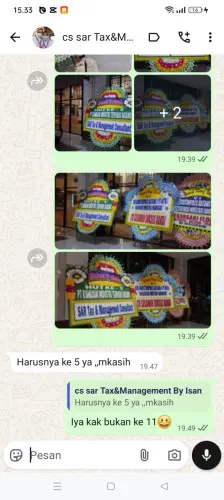 Testimonial Papan Bunga nanjung mekar